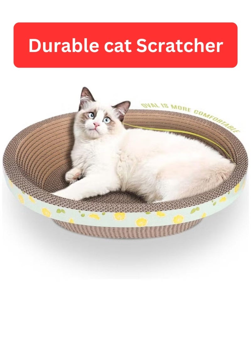 Queens Pet Cat Scratch Board Cardboard Cat Scratcher, Cat Scratching Pad Cat Grinding Claw Interactive Ball Scratch Toy - Image 1